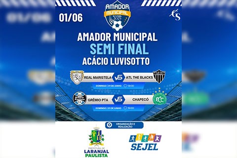 Quartas de Final do Campeonato Amador de Laranjal Paulista Definem os Semifinalistas