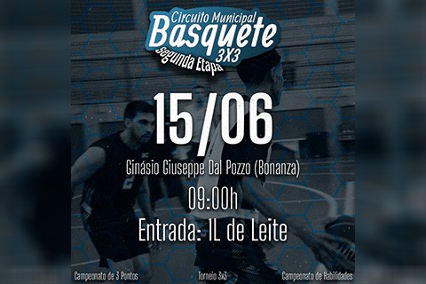 Circuito Municipal de Basquete 3x3 volta com tudo para sua 2ª etapa em Tietê! 🏀🔥