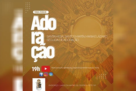 Terça-feira de Adoração na Santíssima Trindade