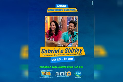 📺 Hoje o programa Toys Podcast é retransmitido no TV Tietê Mais através do site www.tvtietemais.com.br
